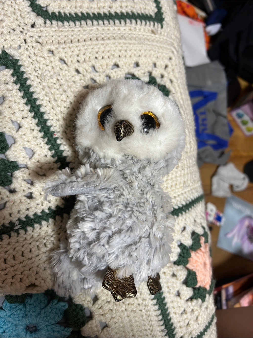Beanie Baby Owlette (could be thought of as Hedwig from Harry Potter)
